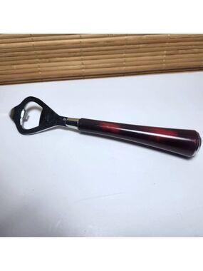 Glo-Hill Canada Bottle Can Opener MCM Cherry Bakelite Handle 7.5 in. Opener